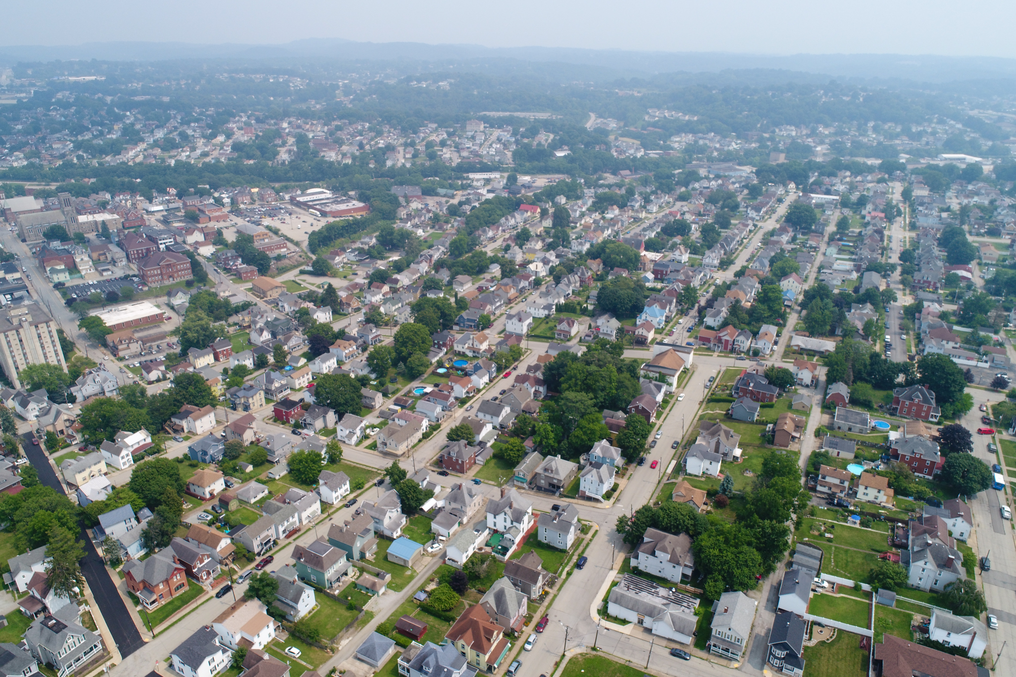 Ariel view of Greensburg